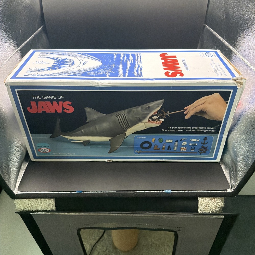 NECA The Game of Jaws 50th Anniversary 2025 New Open Box Complete 15" Shark